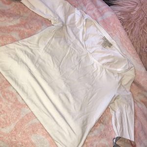 Women’s Burberry 3/4 sleeve Check-Cuff Scoop Tee